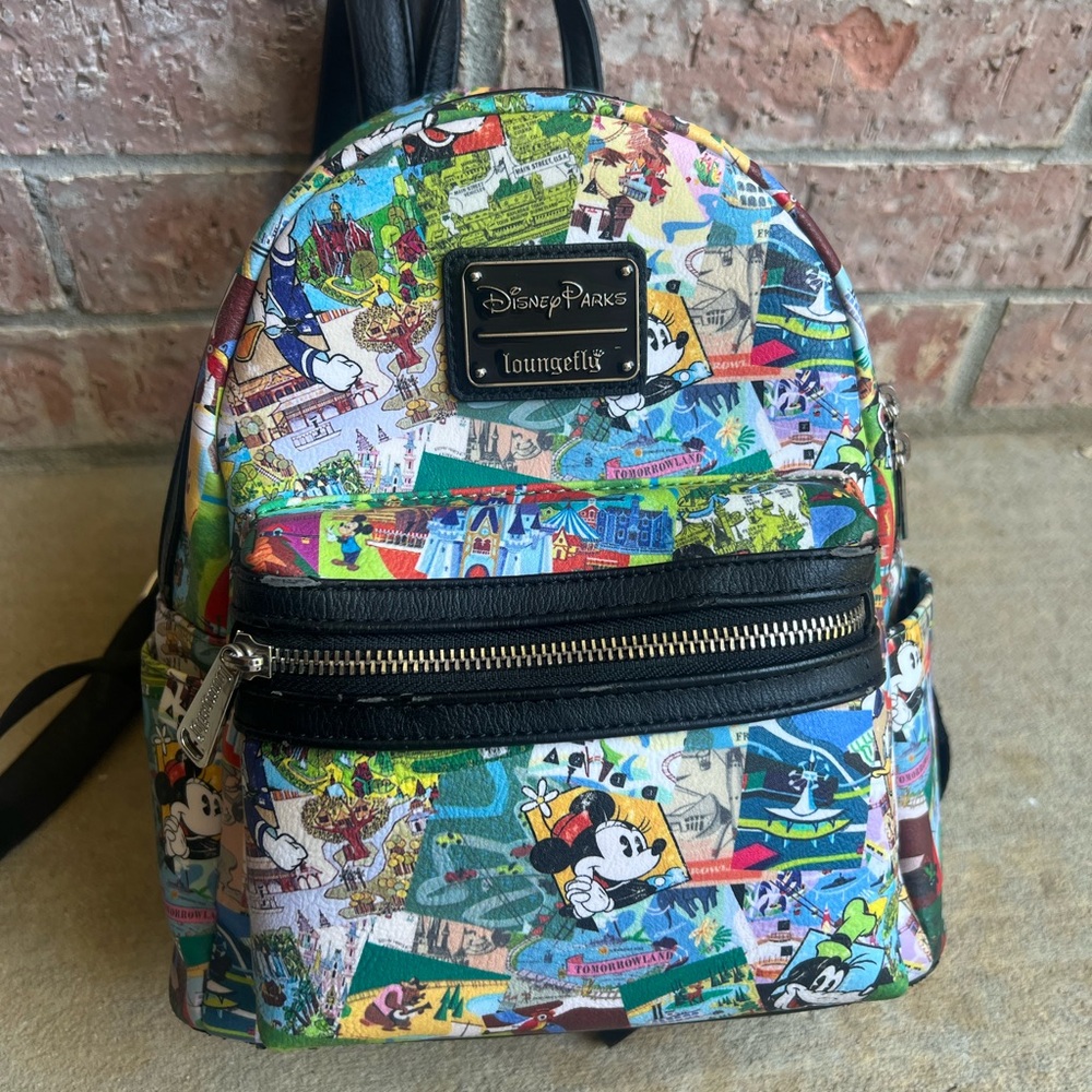 Loungefly Disney Park Collage Backpack